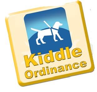 kiddle logo with dog in harness
