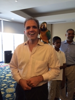 Matt Dietz with Parrot