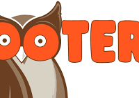 Hooters Logo - Orange Letters saying HOOTERS with the two eyes of the owl as the two o's