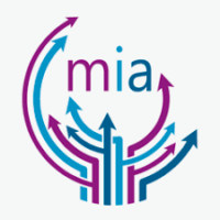 Purple and blue logo for the Miami Inclusion Alliance