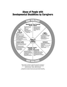 power and control wheel by caregivers non violence