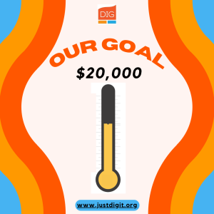 donation thermometer at 61% with rainbows on the side