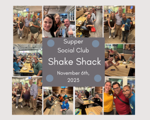 collage of 10 pictures from the last supper social club at Shake Shack