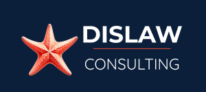 dislaw consulting logo with orange starfish