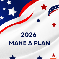 infographic with an abstract american flag and the words 2026 make a plan infographic with an abstract american flag and the words 2026 make a plan